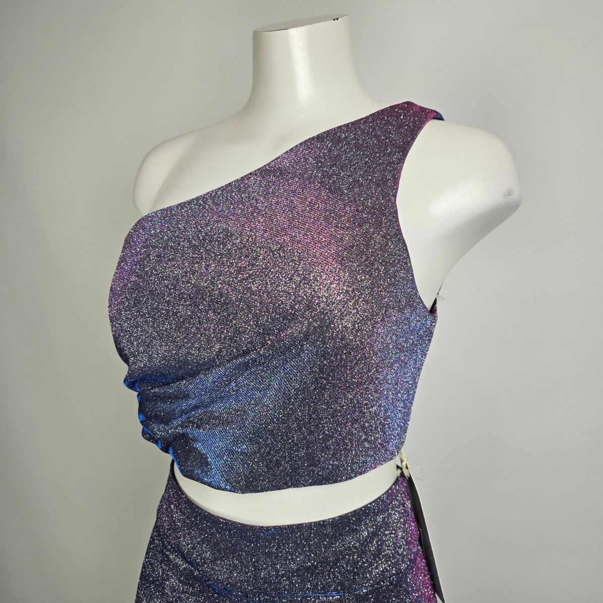 Les Demoiselle Navy Sparkle Two Piece Eventwear Gown Size 10 Style JX5058