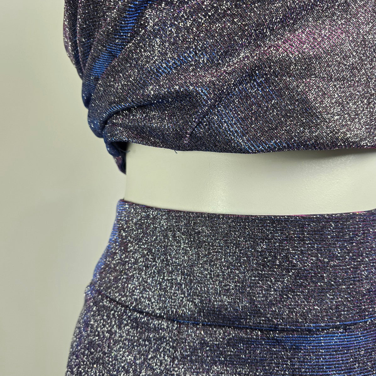 Les Demoiselle Navy Sparkle Two Piece Eventwear Gown Size 10 Style JX5058