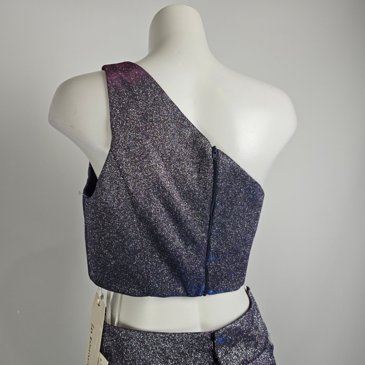 Les Demoiselle Navy Sparkle Two Piece Eventwear Gown Size 10 Style JX5058