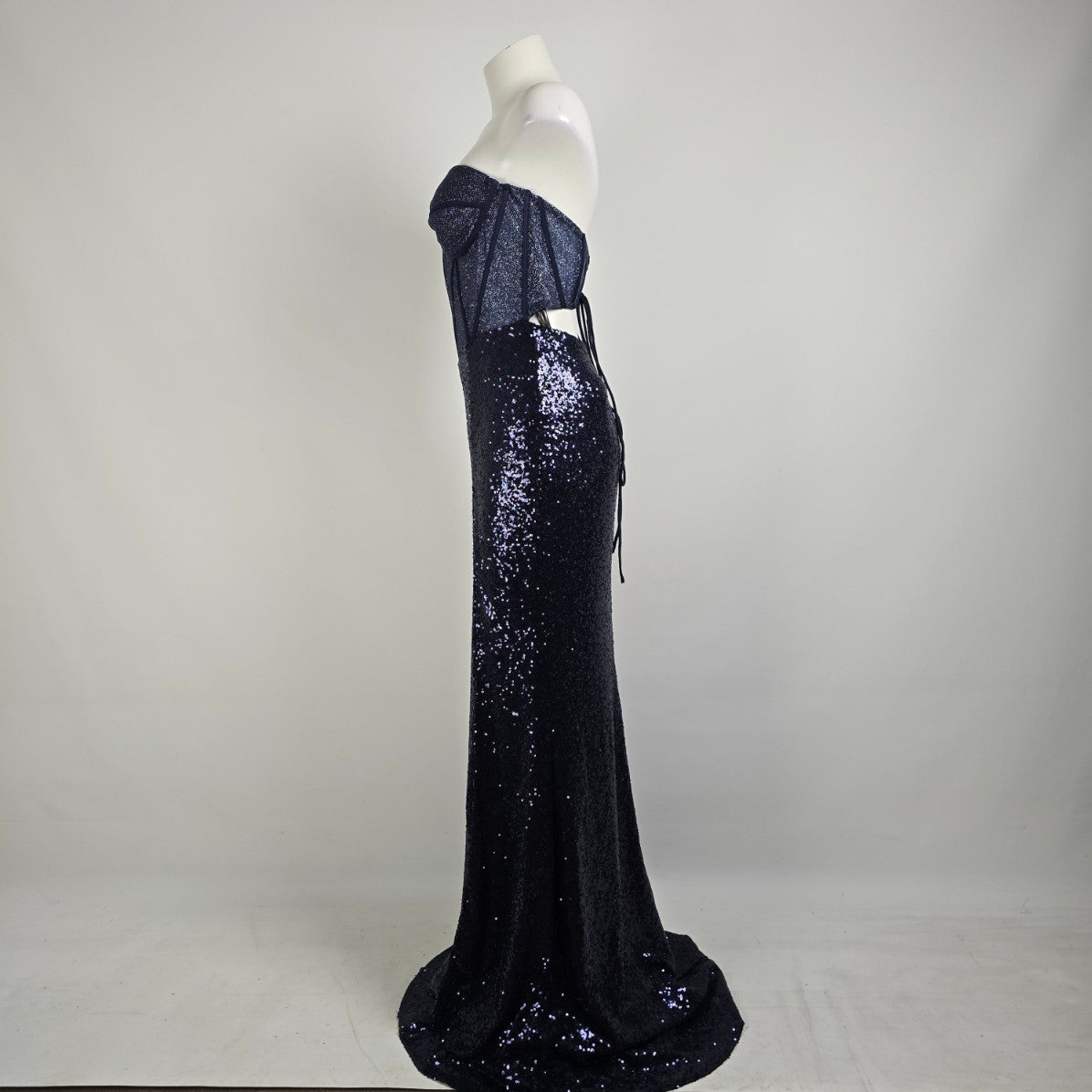 Aerie Couture Midnight Blue Event wear Gown Size 14