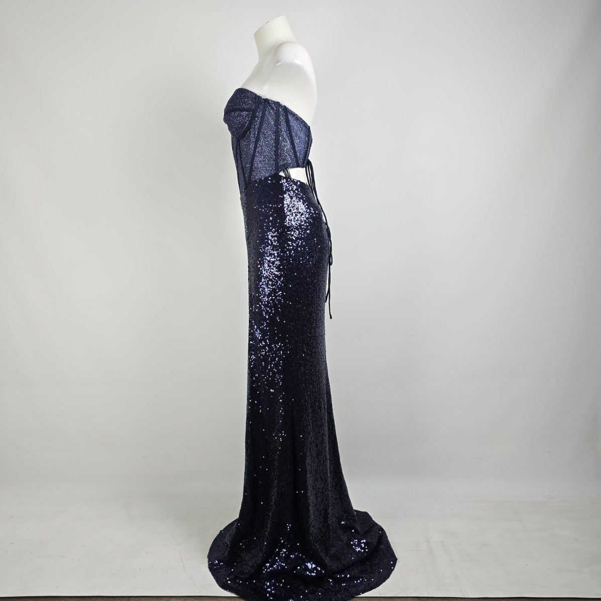 Aerie Couture Midnight Blue Event wear Gown Size 14