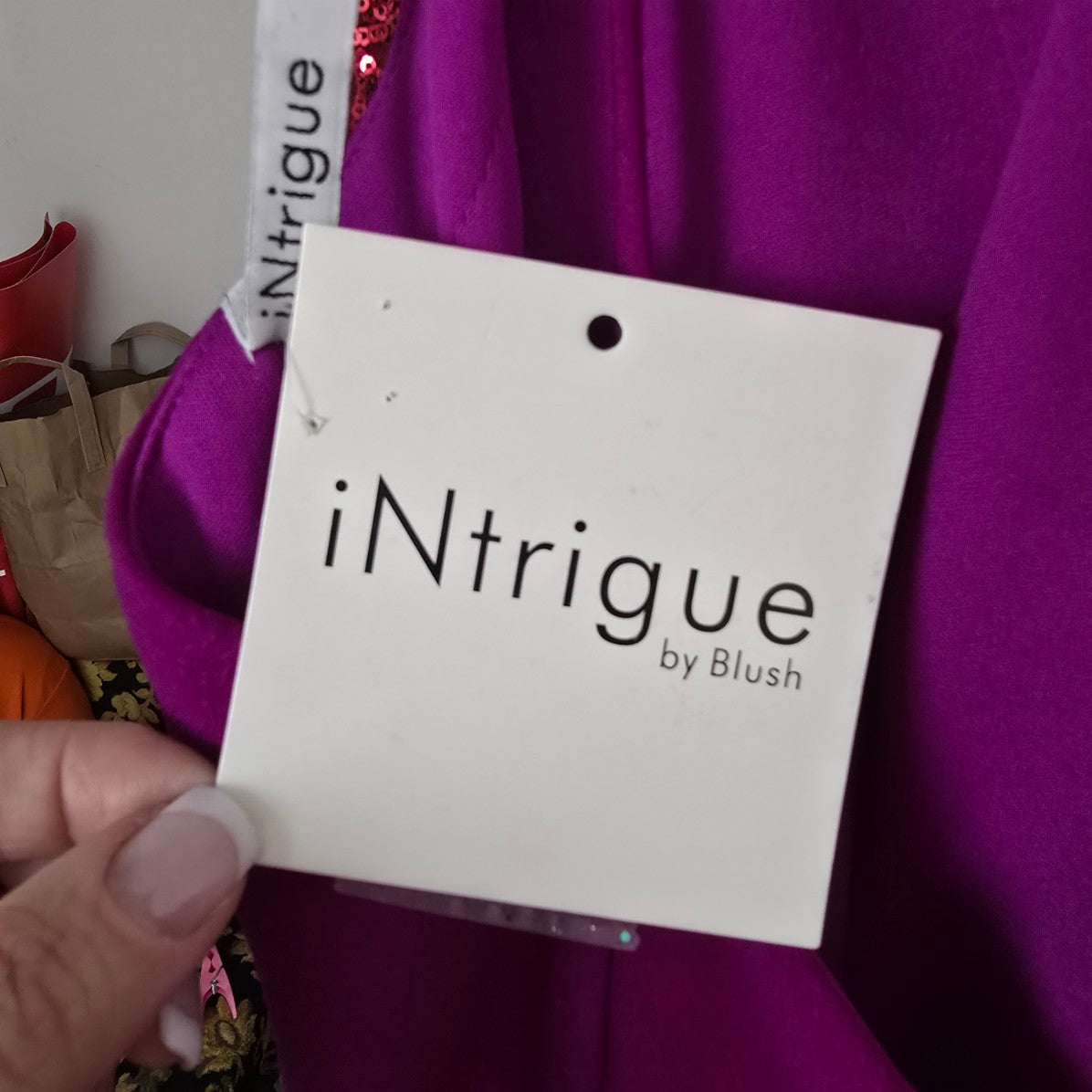 Intrigue Violet Long Eventwear Gown Size 10 Style 728