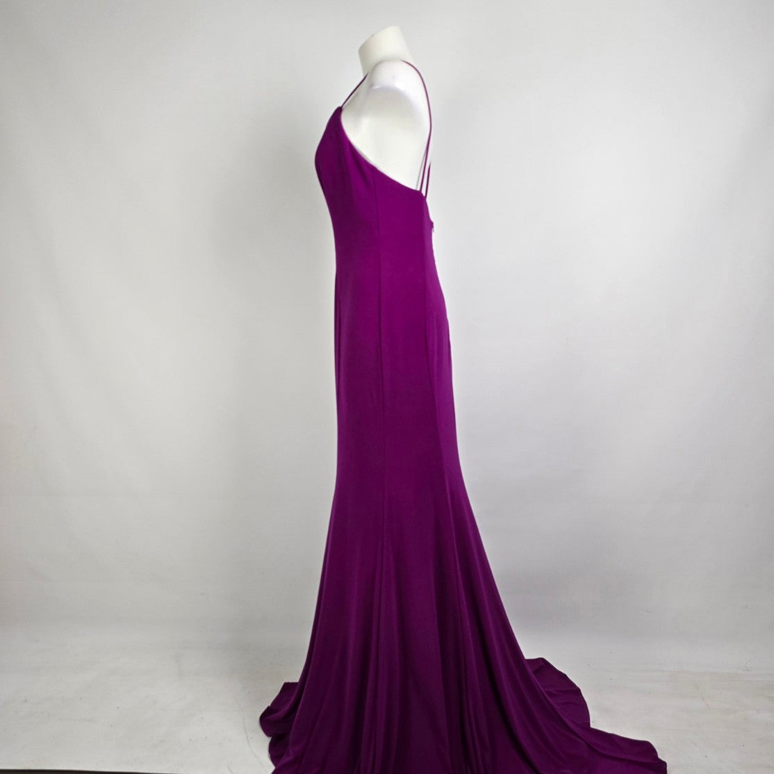 Intrigue Violet Long Eventwear Gown Size 10 Style 728