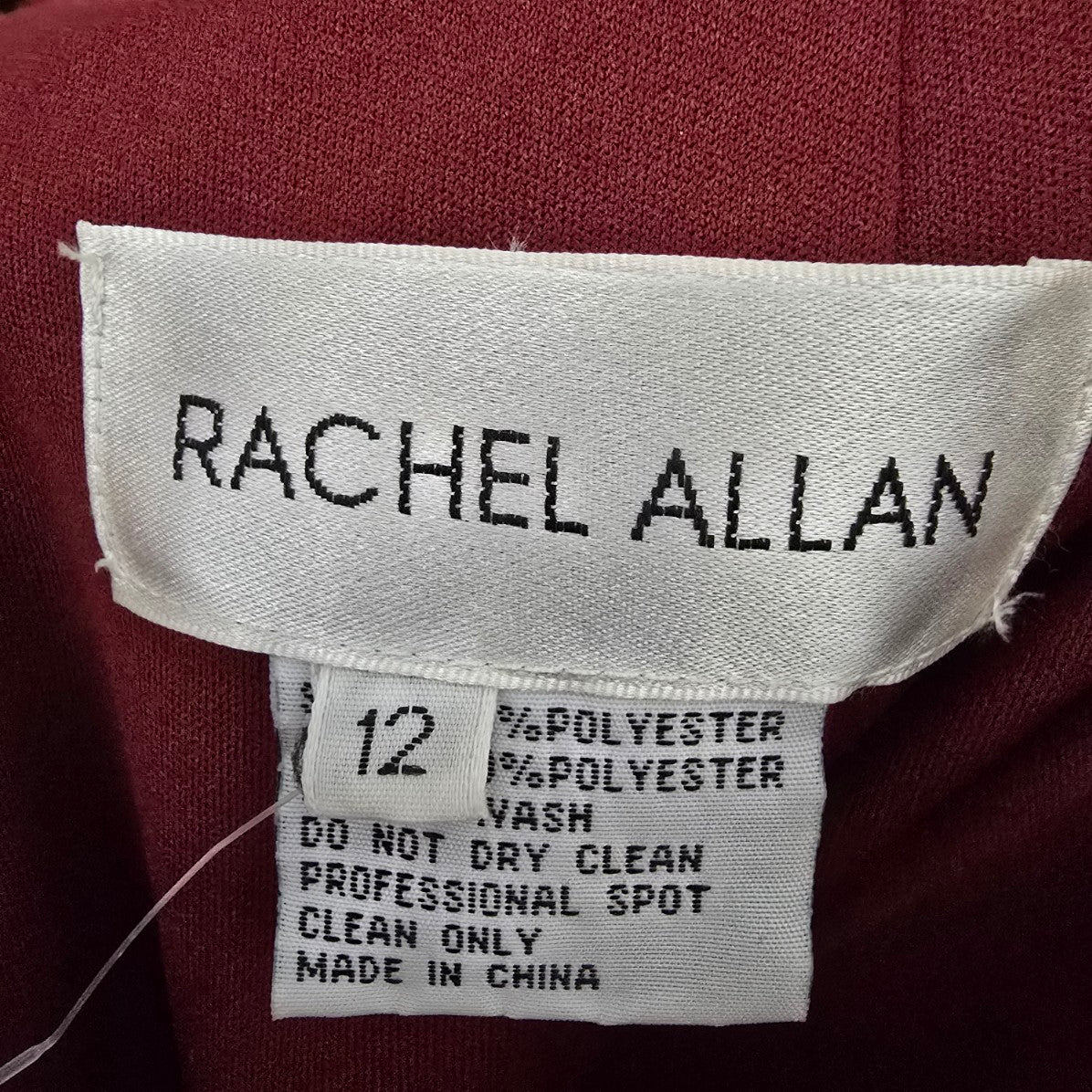 Rachel Allan Marsala Mermaid Eventwear Gown Size 12 Style 6582