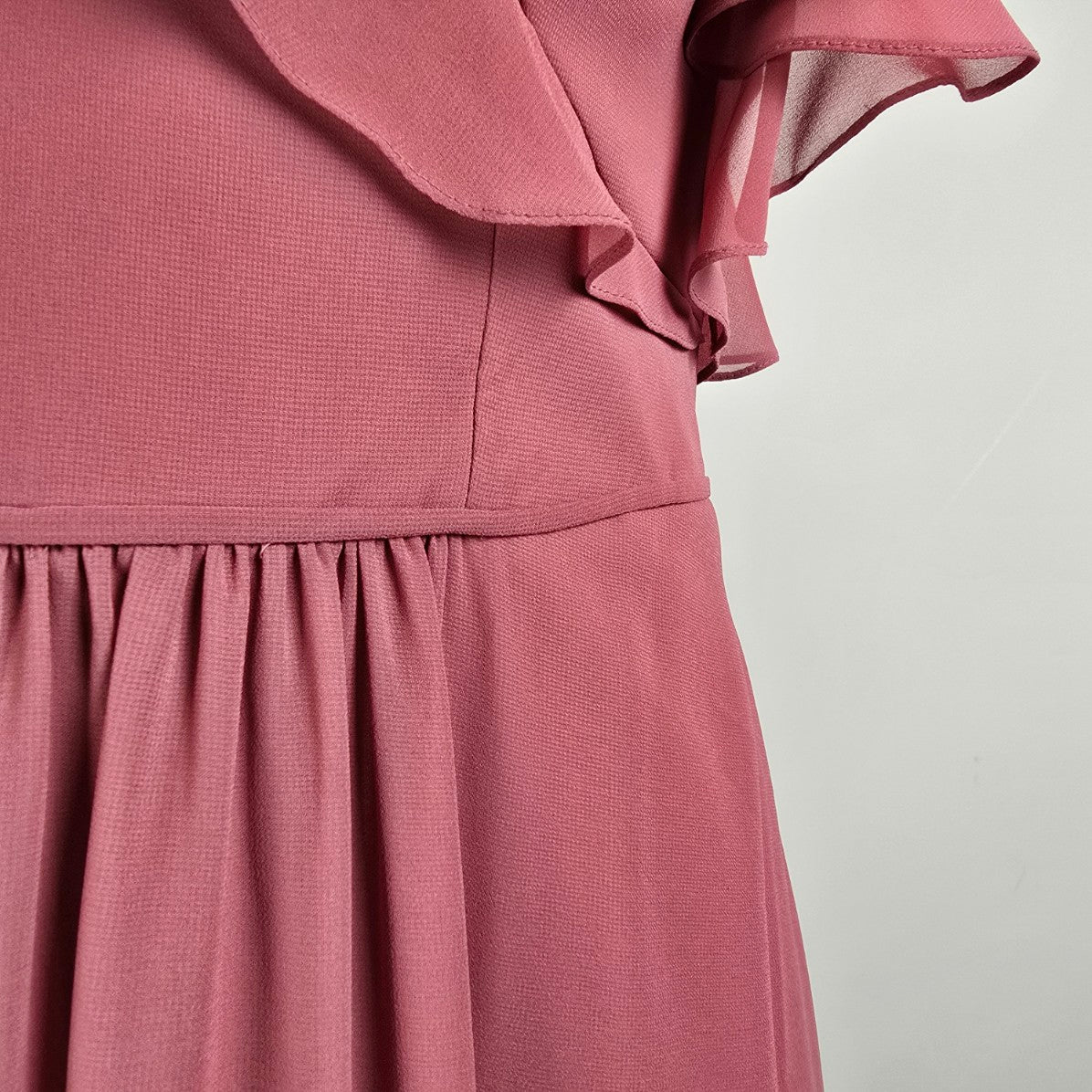 Morilee Rosewood Drop Shoulder Bridesmaids Gown Size 12 Style 21601