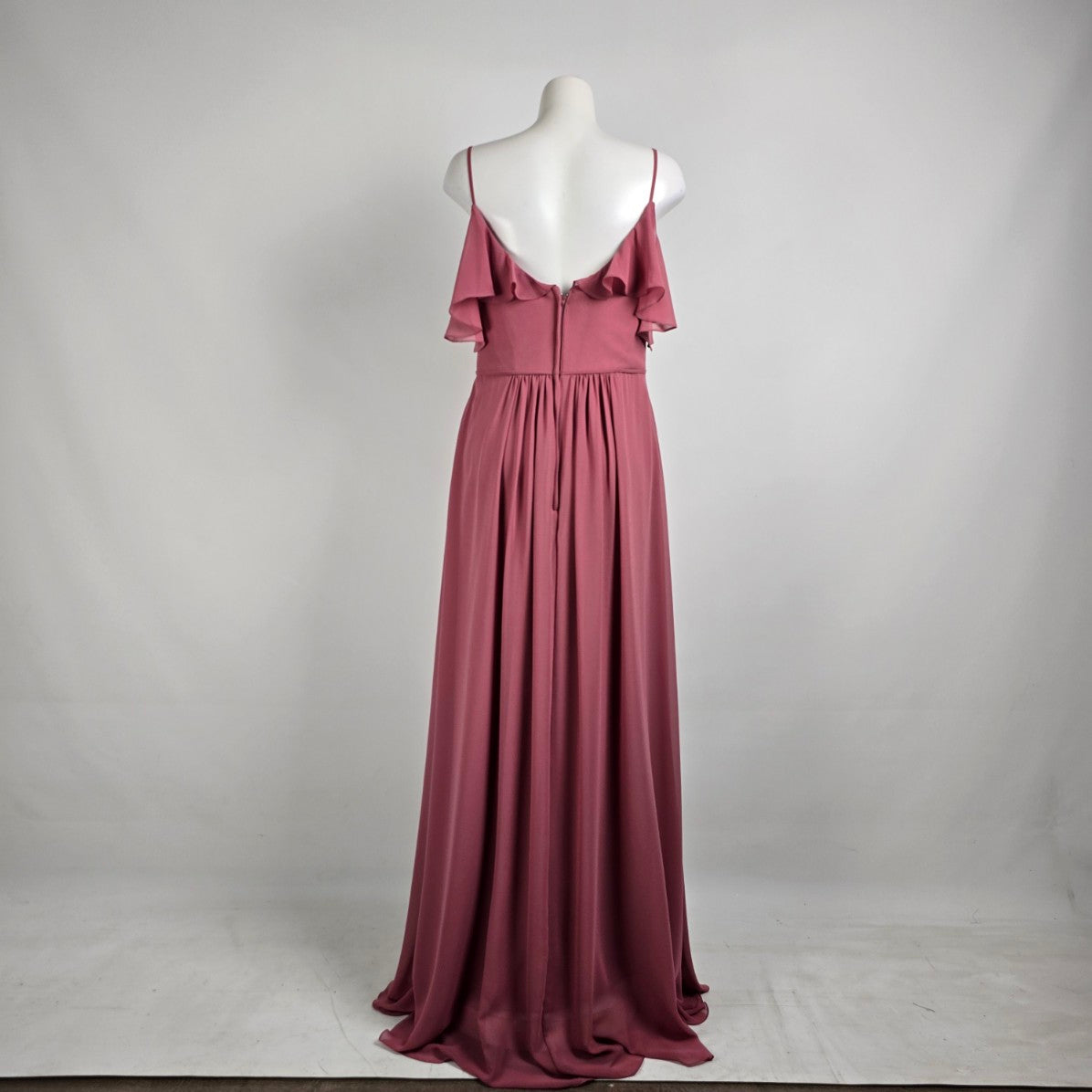 Morilee Rosewood Drop Shoulder Bridesmaids Gown Size 12 Style 21601