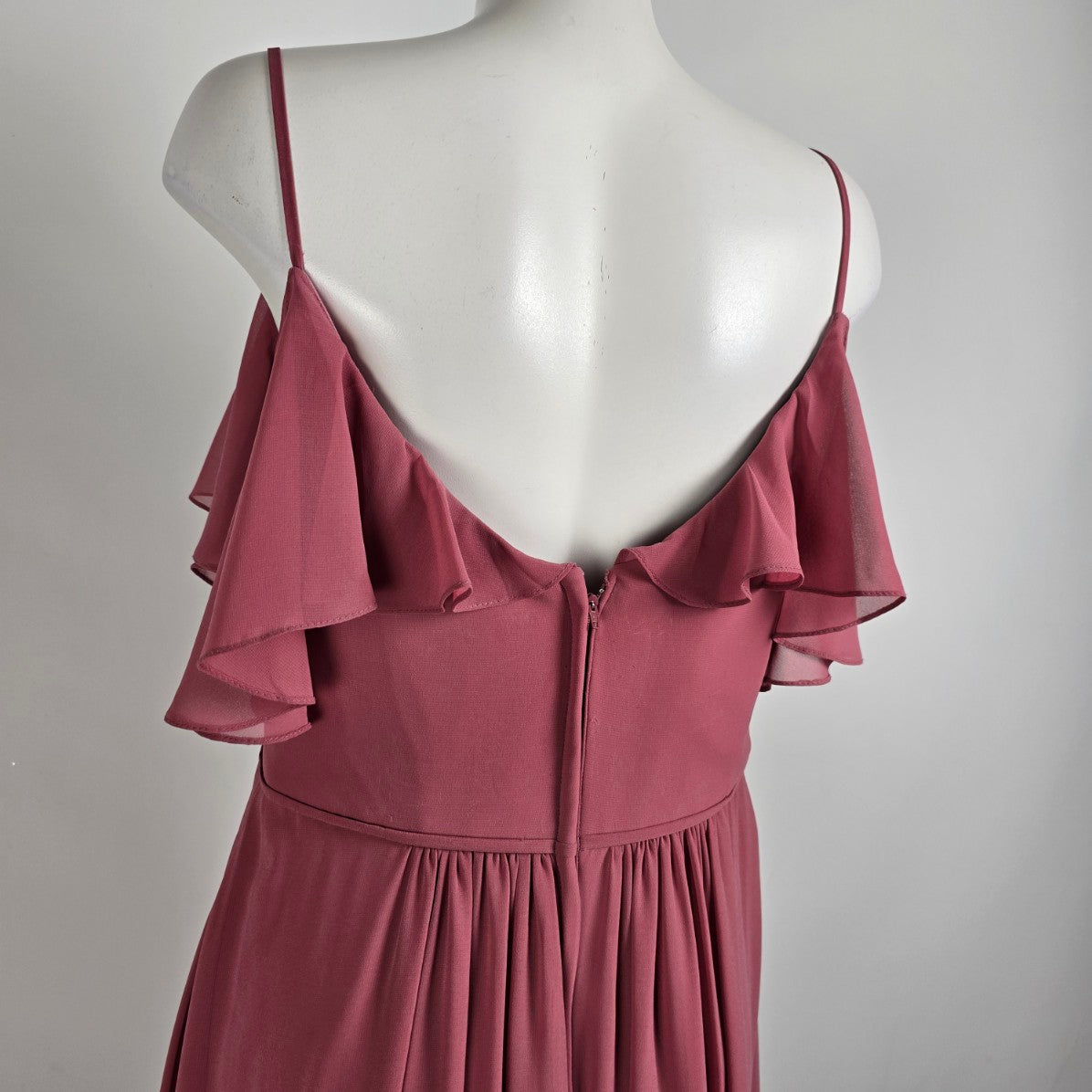 Morilee Rosewood Drop Shoulder Bridesmaids Gown Size 12 Style 21601