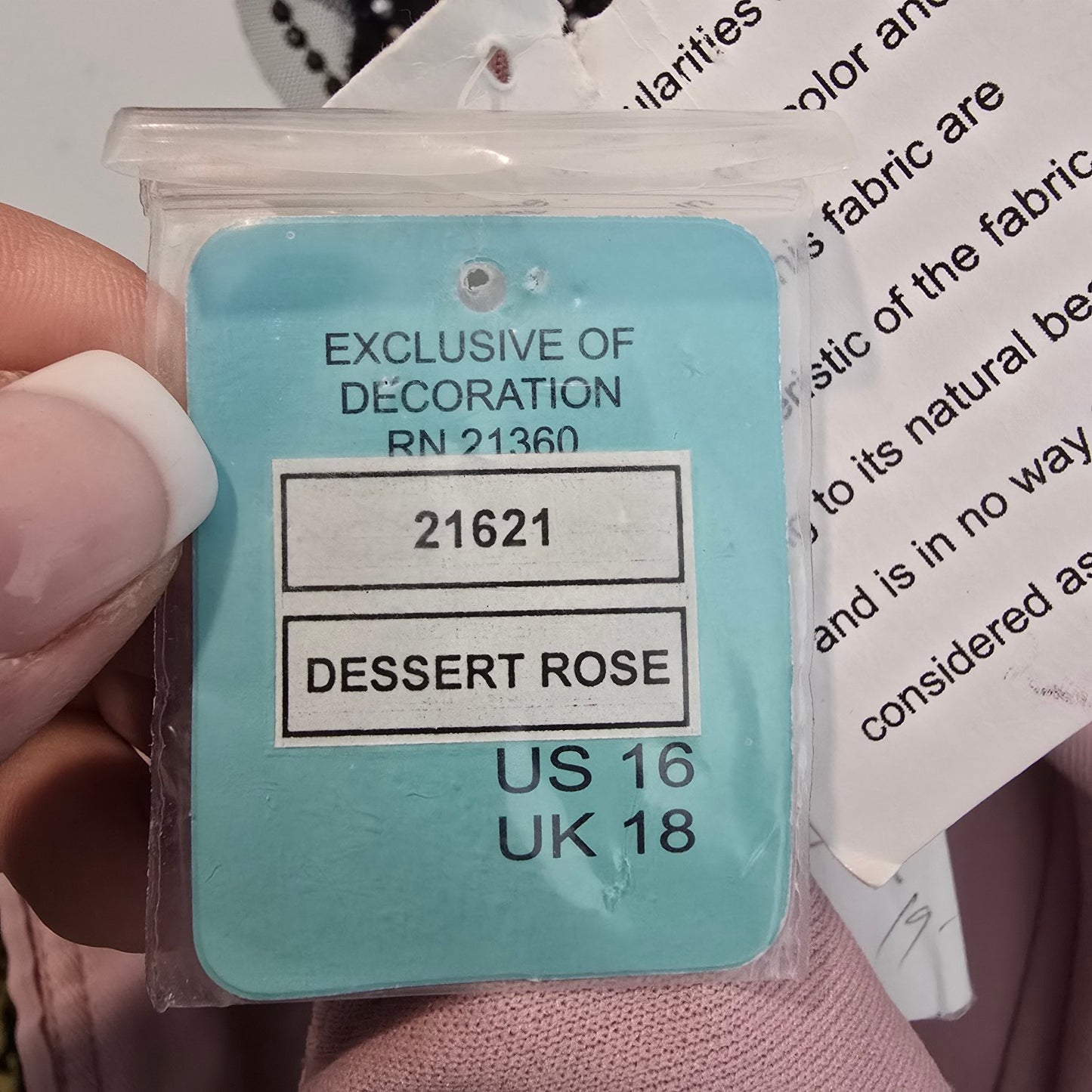 Mori Lee Dessert Rose Bridsmaid Dress Size 16 Style 21621
