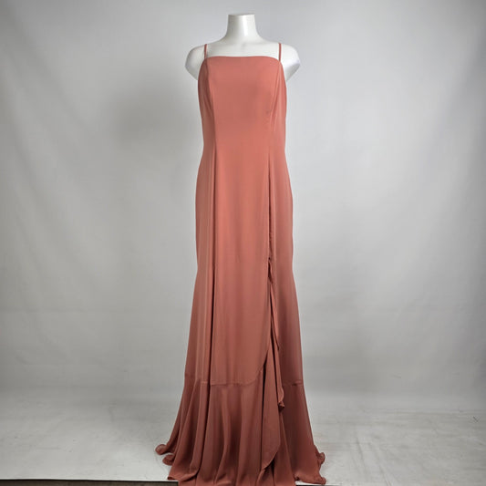 Mori Lee Spice Bridesmaid Gown Size 14 Style 21752