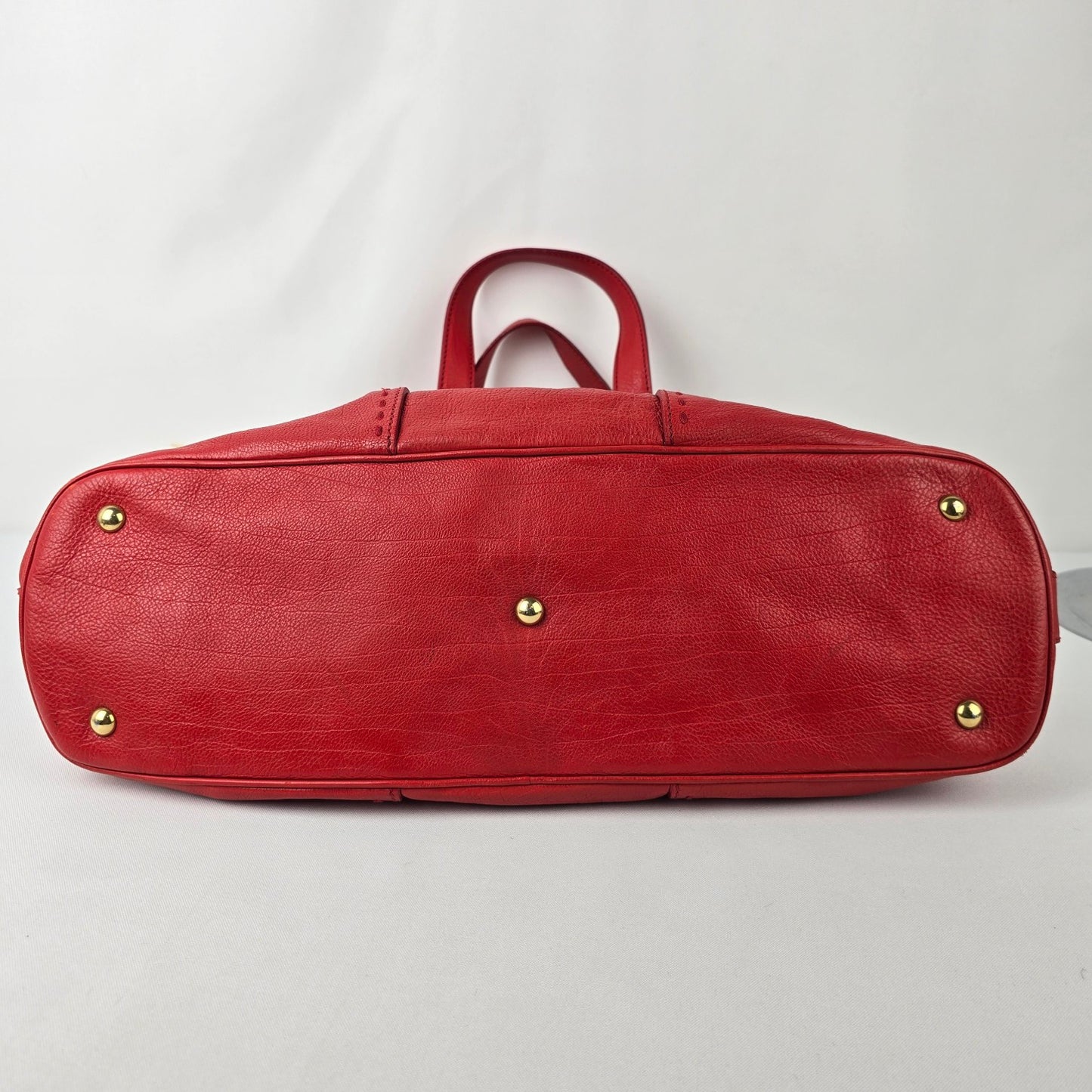 Yves Saint Laurent Muse Red Leather Purse Bag