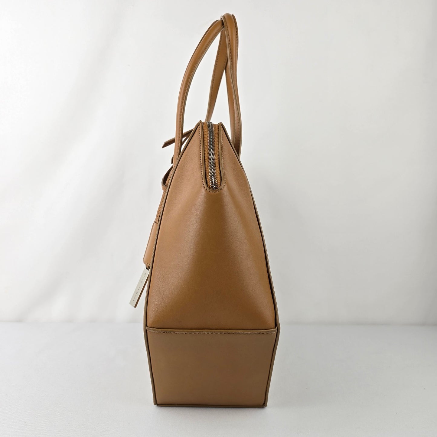 Sage Aubrey Luna Brown Leather Top Handle Purse