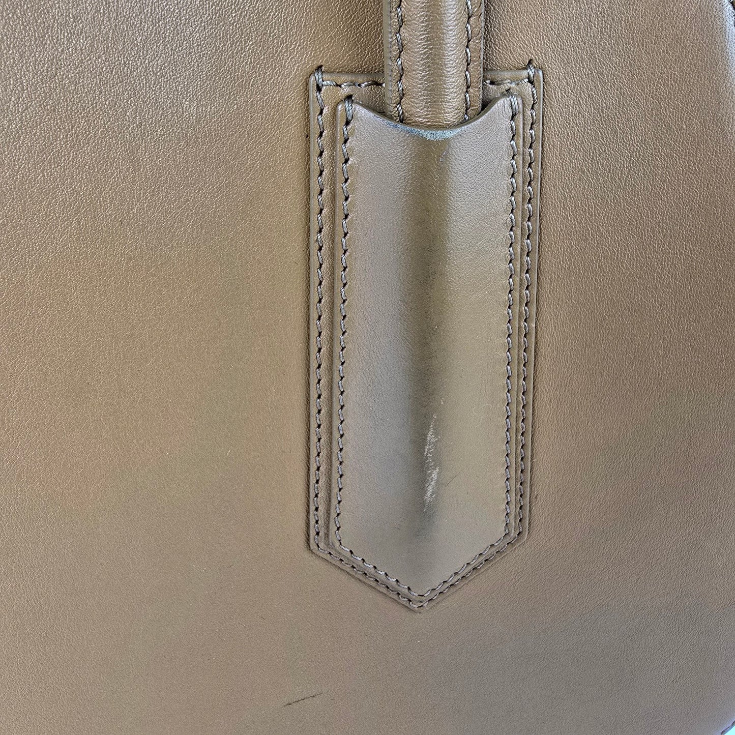 Sage Aubrey Luna Brown Leather Top Handle Purse