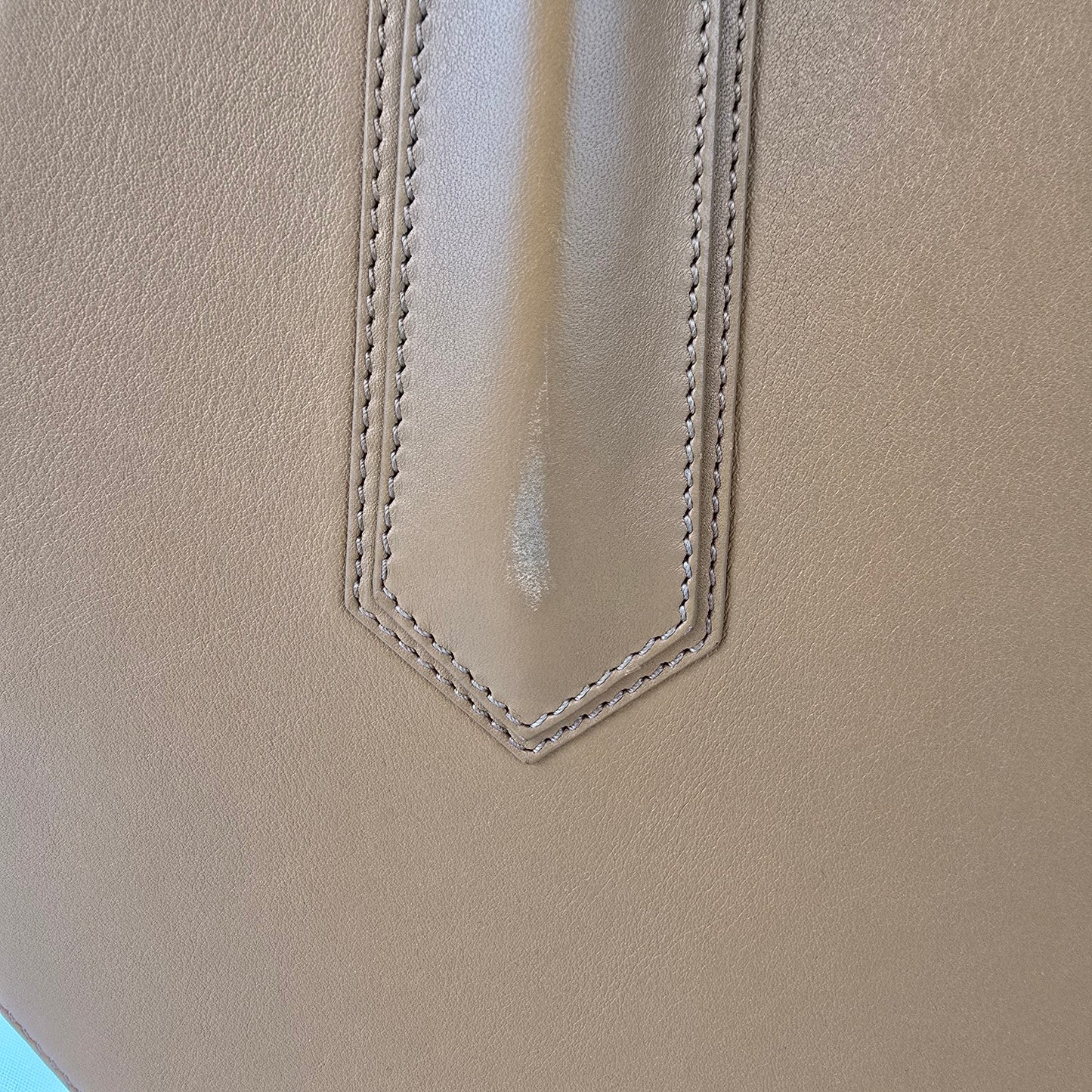 Sage Aubrey Luna Brown Leather Top Handle Purse