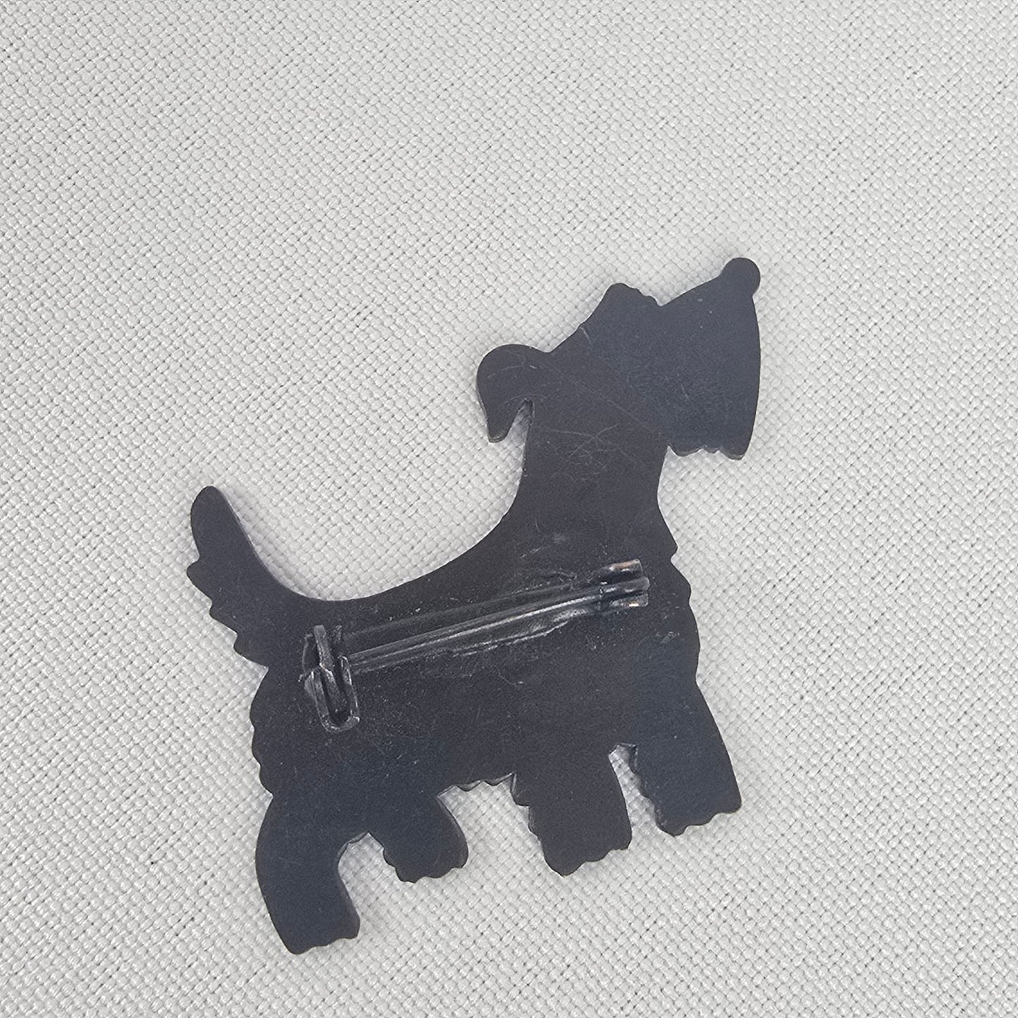 Vintage Copper Scotty Dog Brooch
