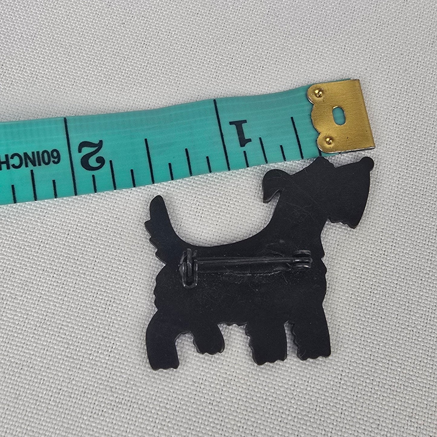 Vintage Copper Scotty Dog Brooch