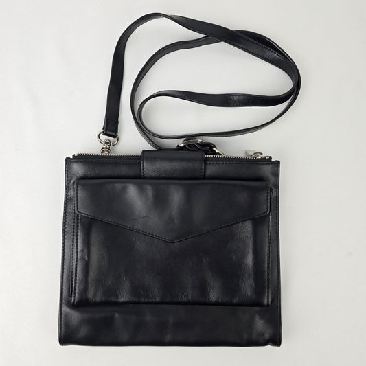 Danier Black Leather Crossbody Purse