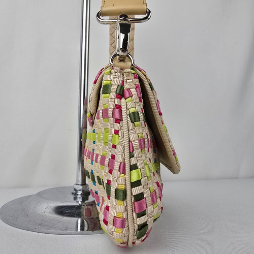 The Sak Colorful Woven Clutch Shoulder Purse