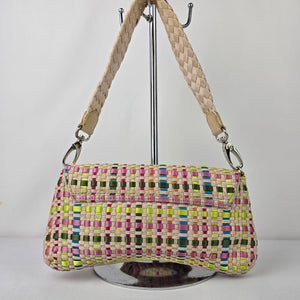 The Sak Colorful Woven Clutch Shoulder Purse