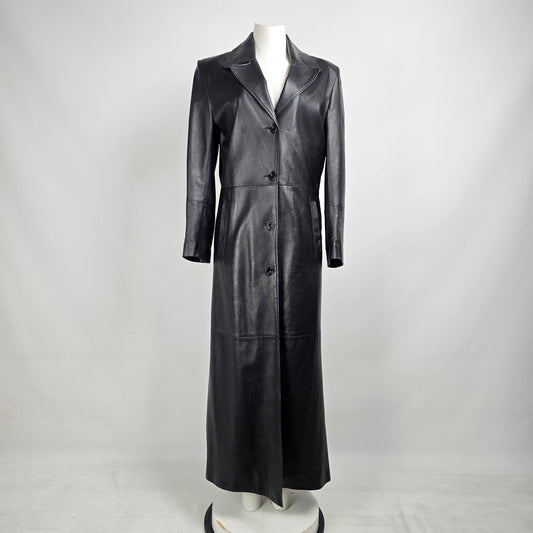 Boutique Of Leathers Black Black Long Coat Size M/L