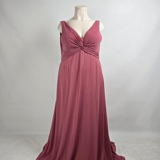 Morilee Rosewood Bridesmaids Event Dress Size 22 Style 21767