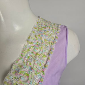 Vintage Louis Jean Purple Lingerie Slip Dress Size M