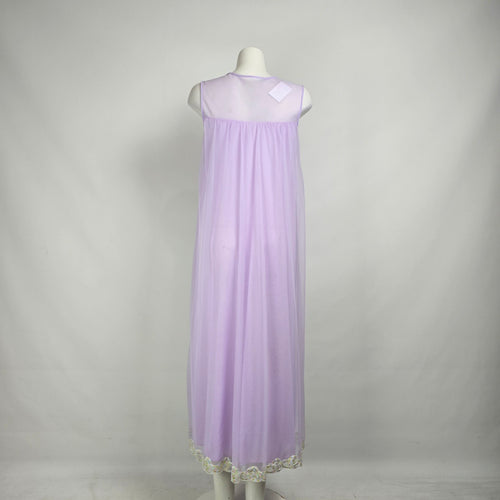 Vintage Louis Jean Purple Lingerie Slip Dress Size M