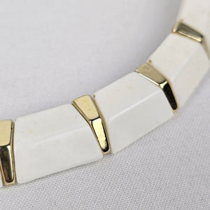 Vintage White Lucite Collar Necklace
