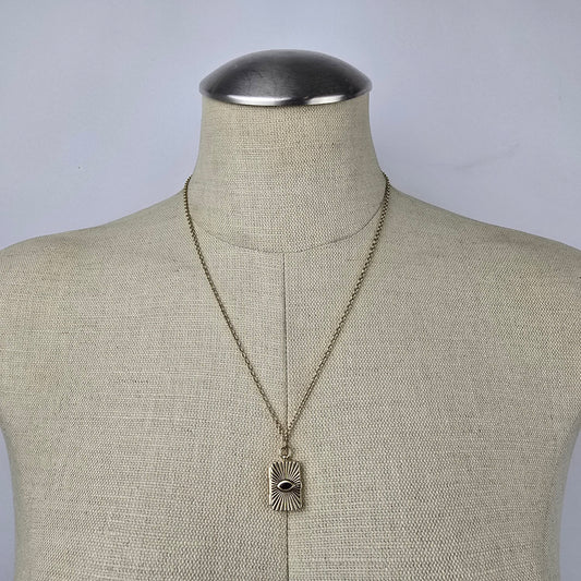 Cabi Gold Tone Pendant Chain Necklace