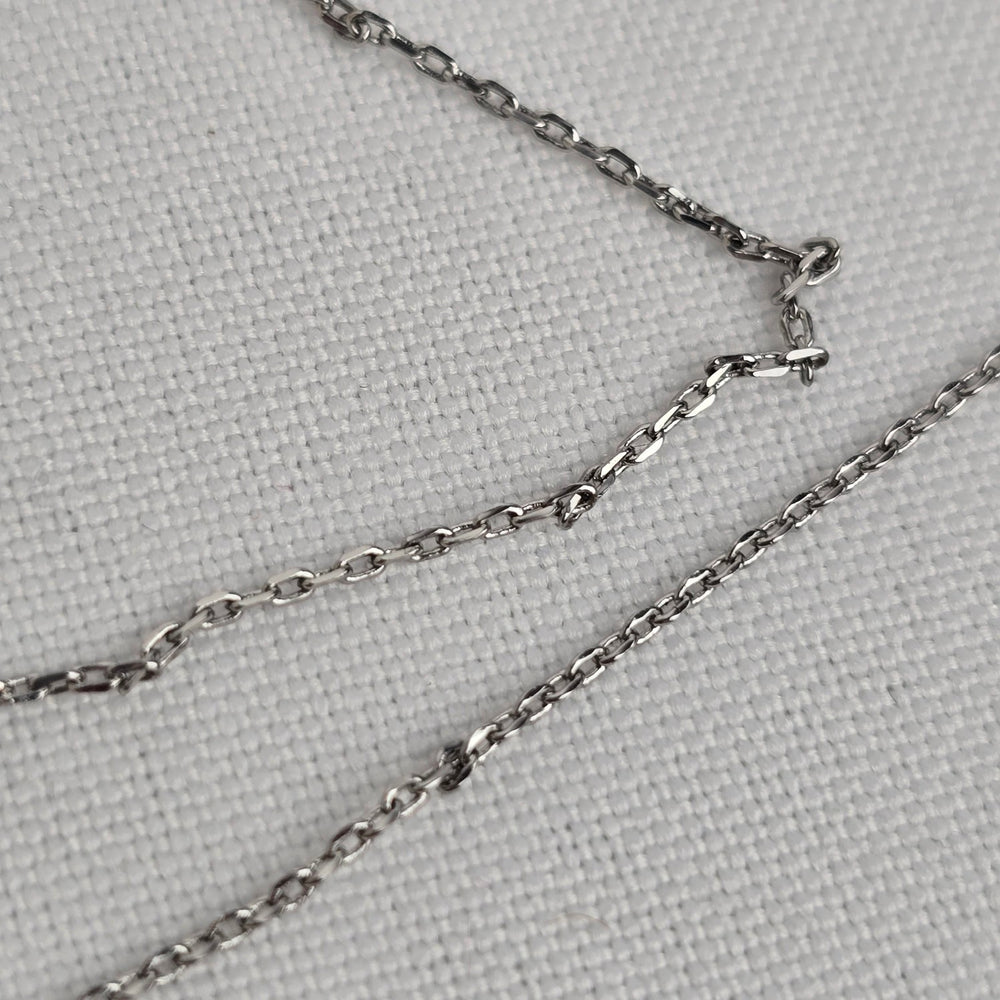 Mom Crystal Pendant Silver Necklace