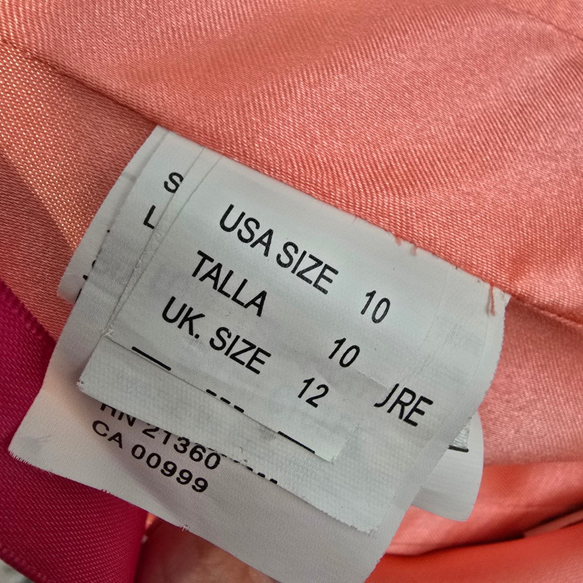 Mori Lee Coral Ruffle Tulle Mermaid Grad Event Gown Size 10