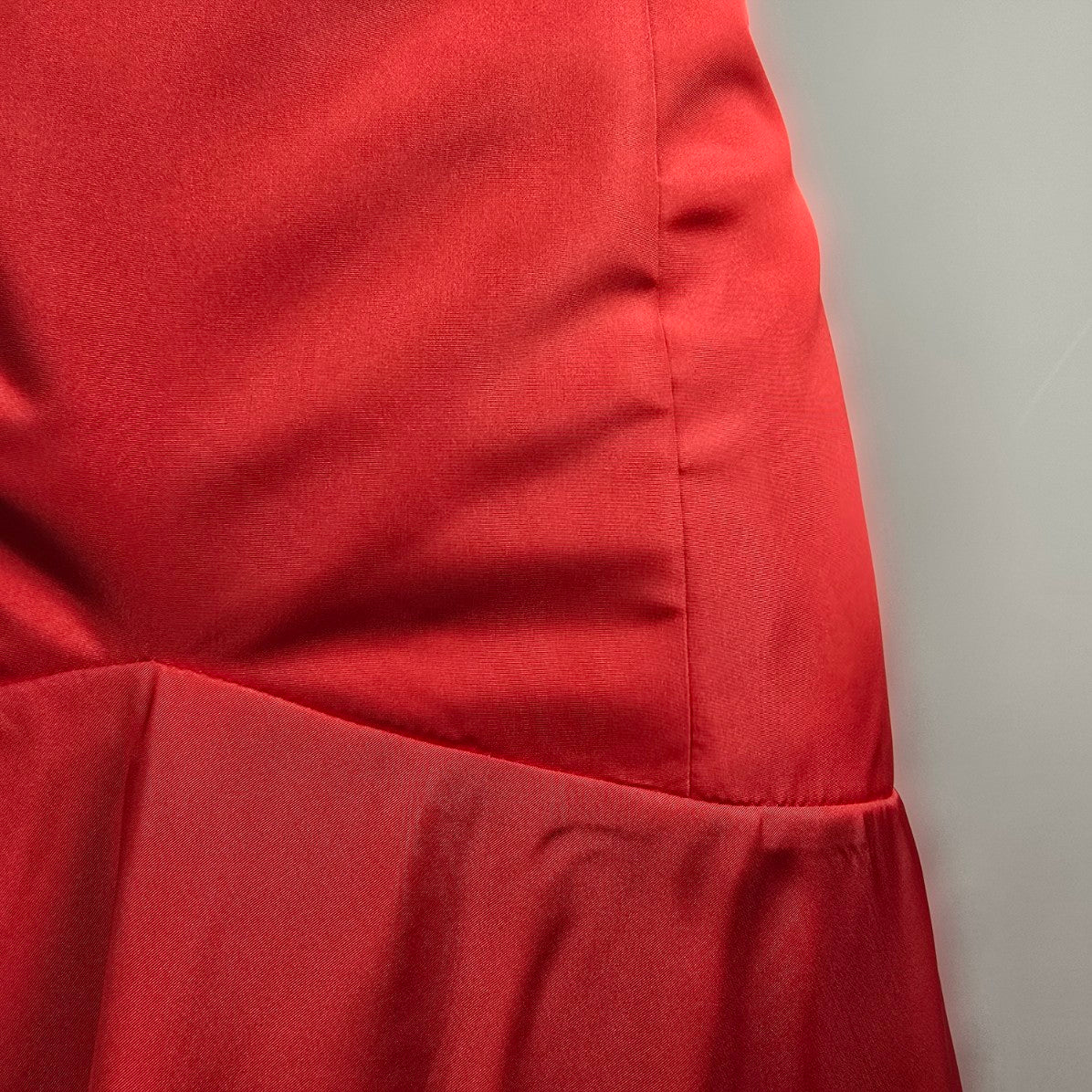 Handmade Red Satin Mermaid Event Grad Gown Size L