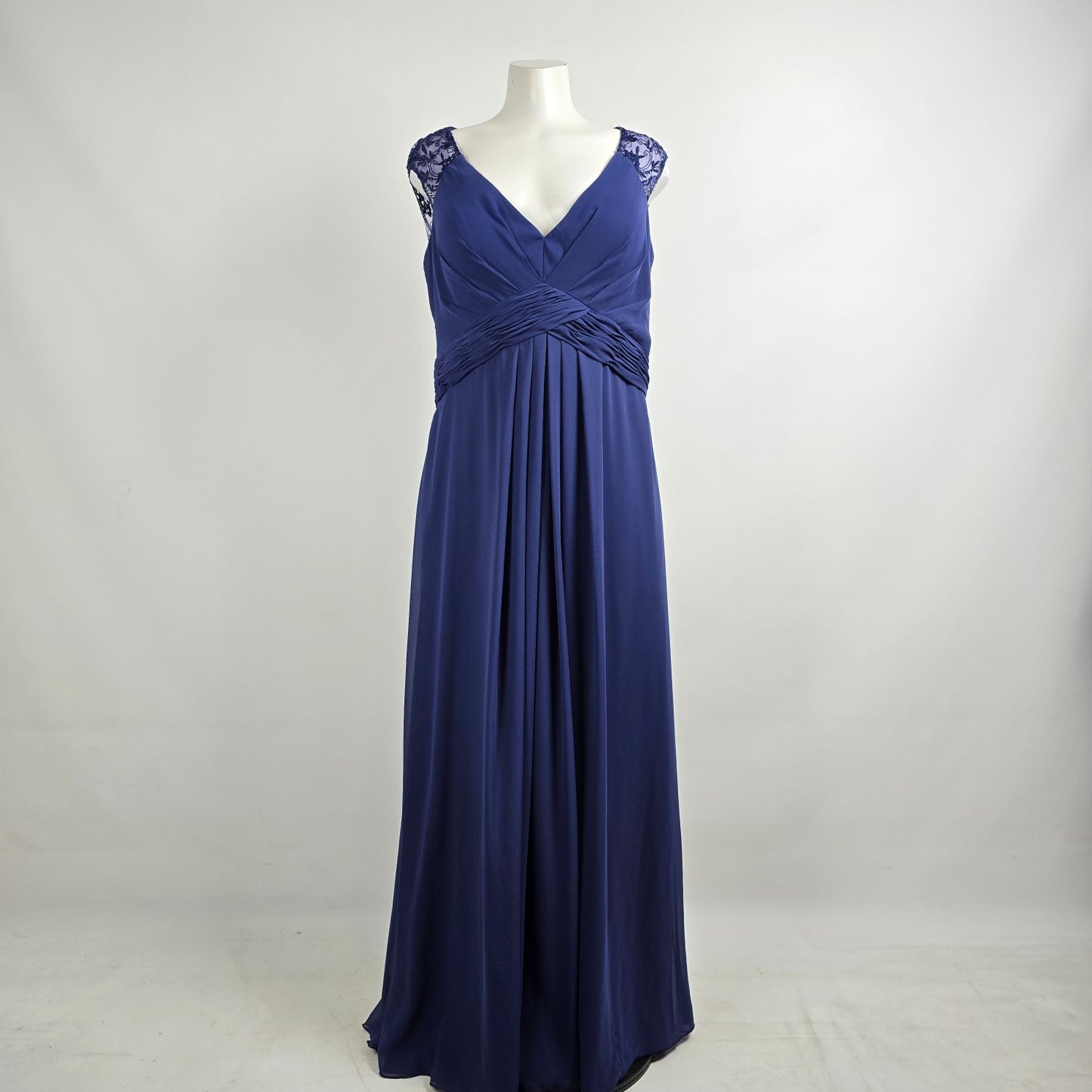 Mori Lee Blue Bridesmaids Event Gown Size 20