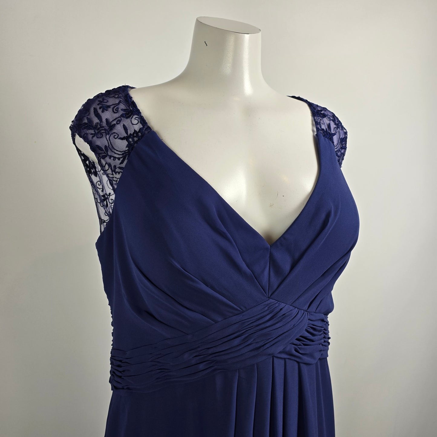 Mori Lee Blue Bridesmaids Event Gown Size 20