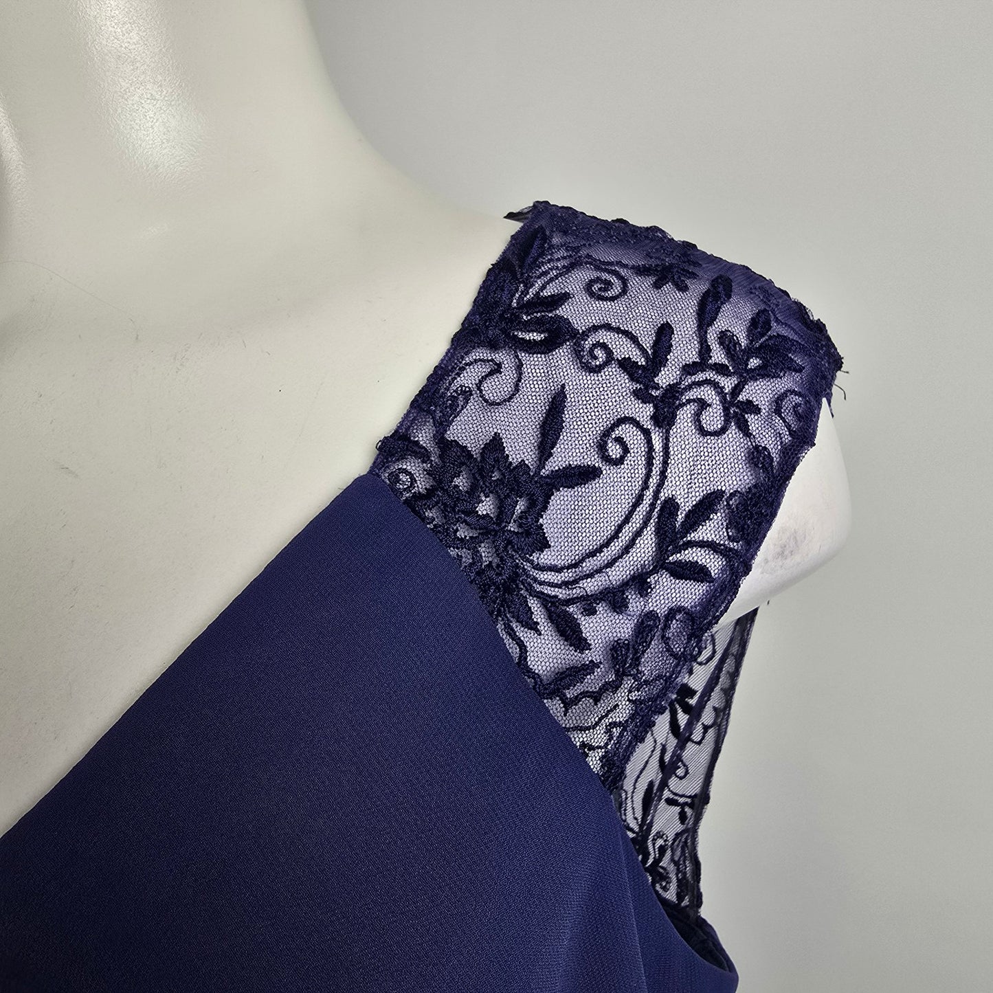 Mori Lee Blue Bridesmaids Event Gown Size 20