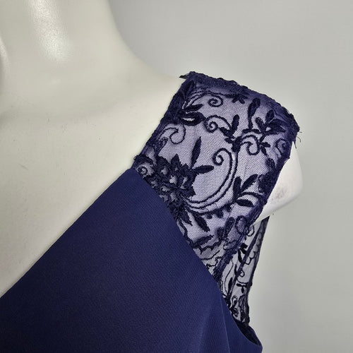 Mori Lee Blue Bridesmaids Event Gown Size 20