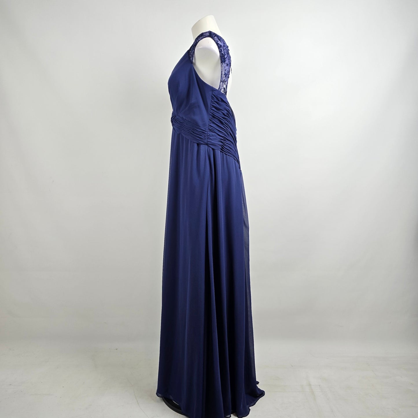 Mori Lee Blue Bridesmaids Event Gown Size 20