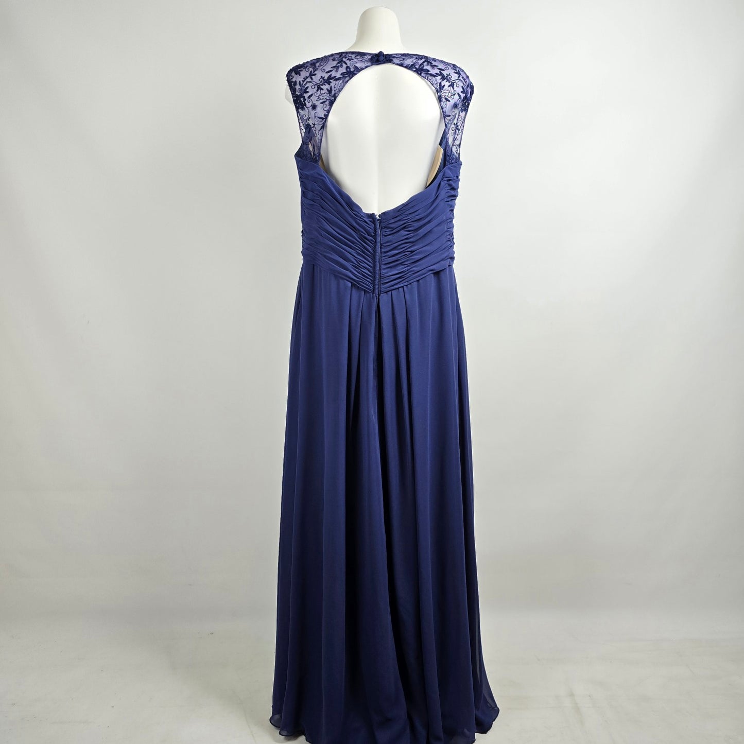 Mori Lee Blue Bridesmaids Event Gown Size 20