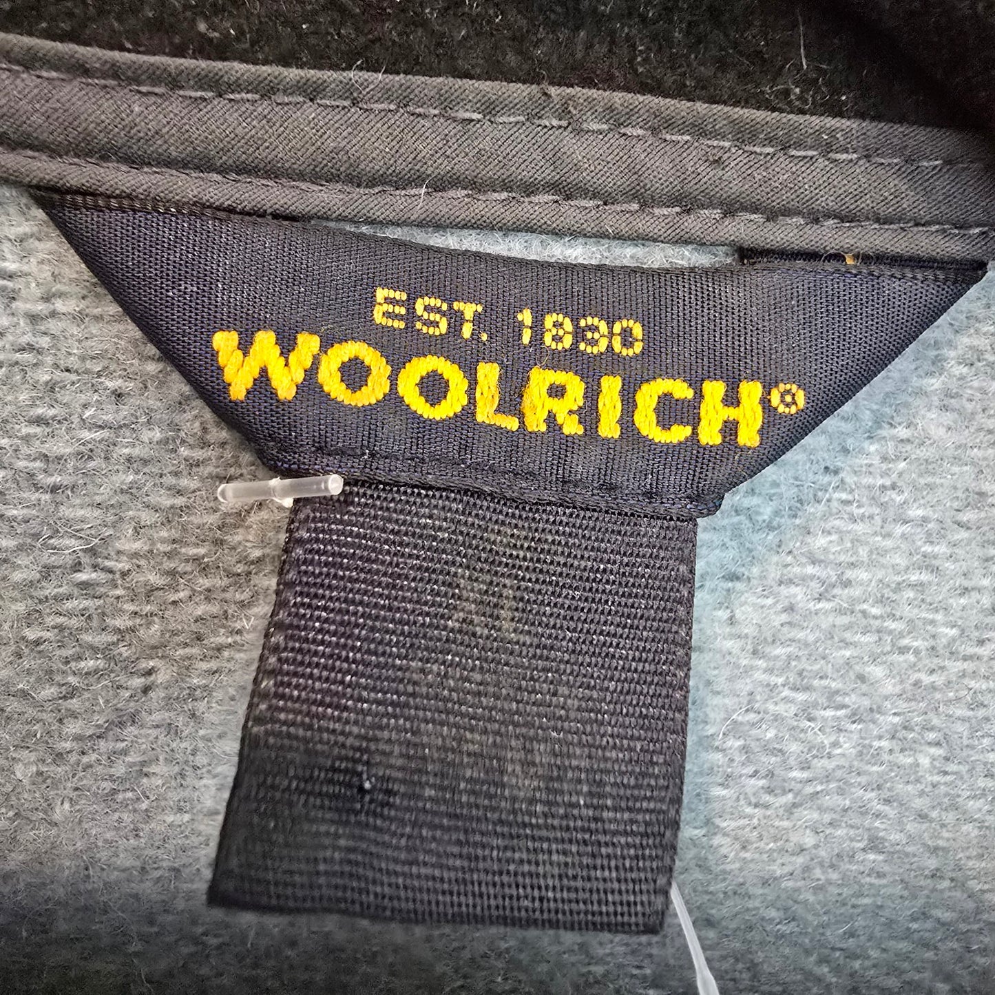 Vintage Woolrich Blue Wool Zip Up Vest Size XL