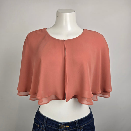 Morilee Spice Chiffon Eventwear Cape Cardigan One Size