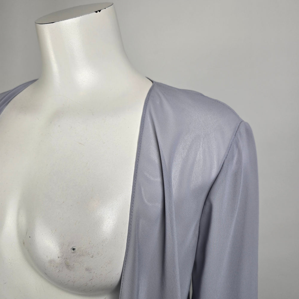 Morilee Dove Grey Chiffon Eventwear Cardigan Size 10