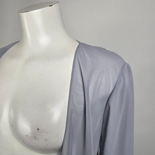 Morilee Dove Grey Chiffon Eventwear Cardigan Size 10