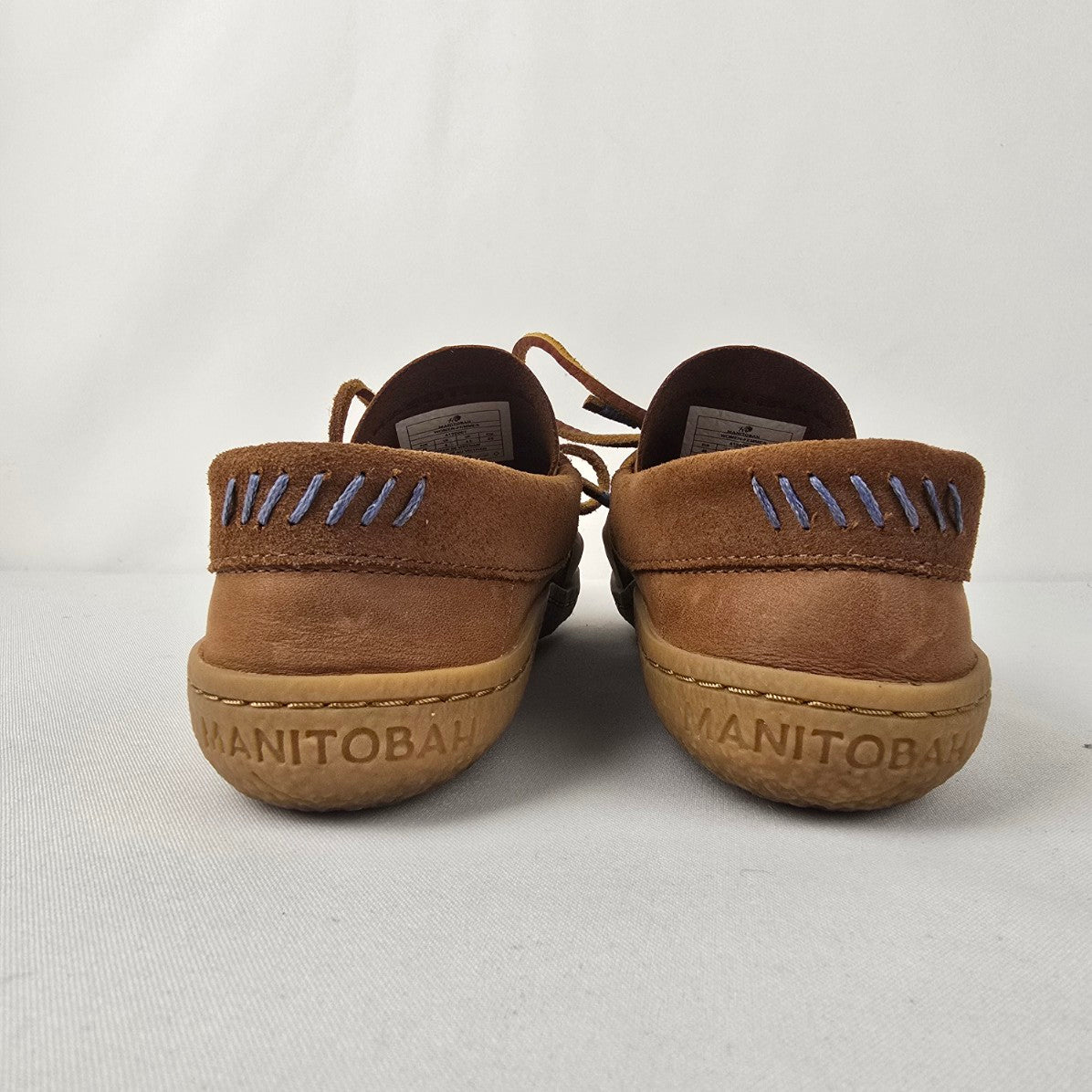 Manitobah Mukluks Brown Leather Modern Moccasins Size 9