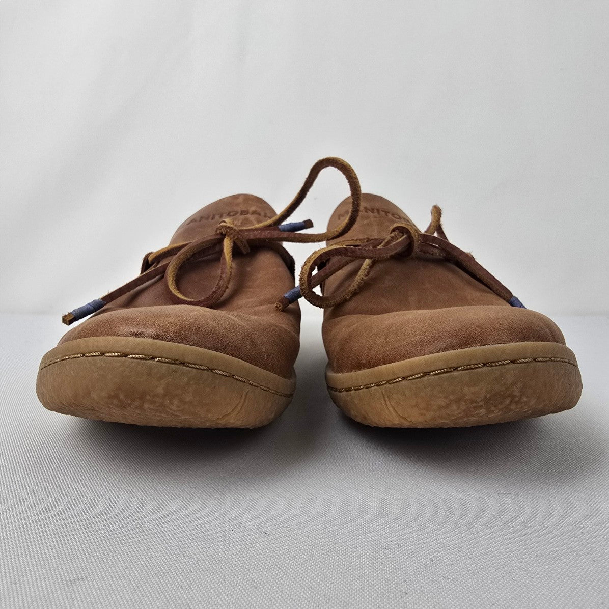 Manitobah Mukluks Brown Leather Modern Moccasins Size 9