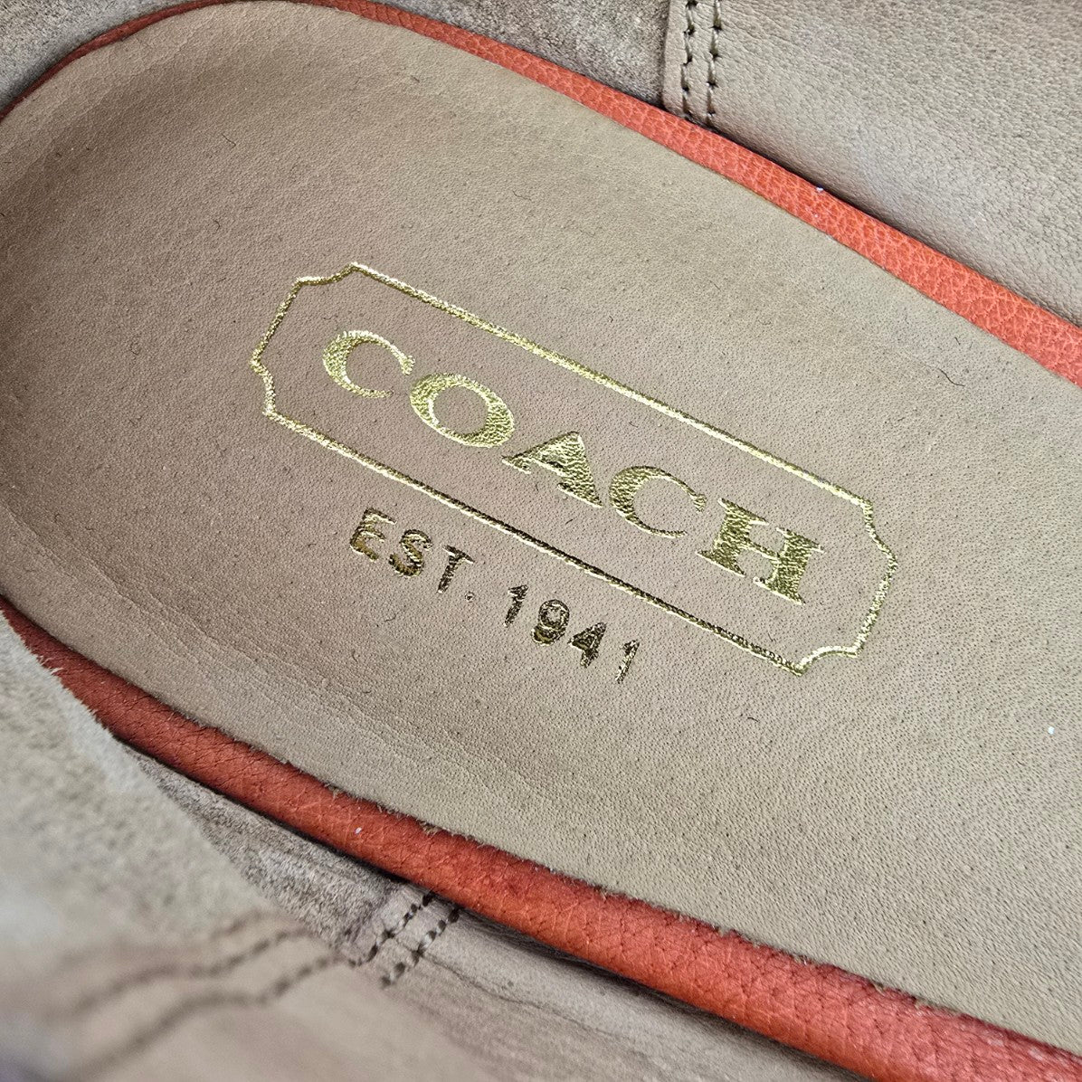 Coach Malika Pink Tassel Leather Ballet Flats Size 7