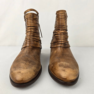 Veracruz Brown Strappy Ankle Boots Size 7