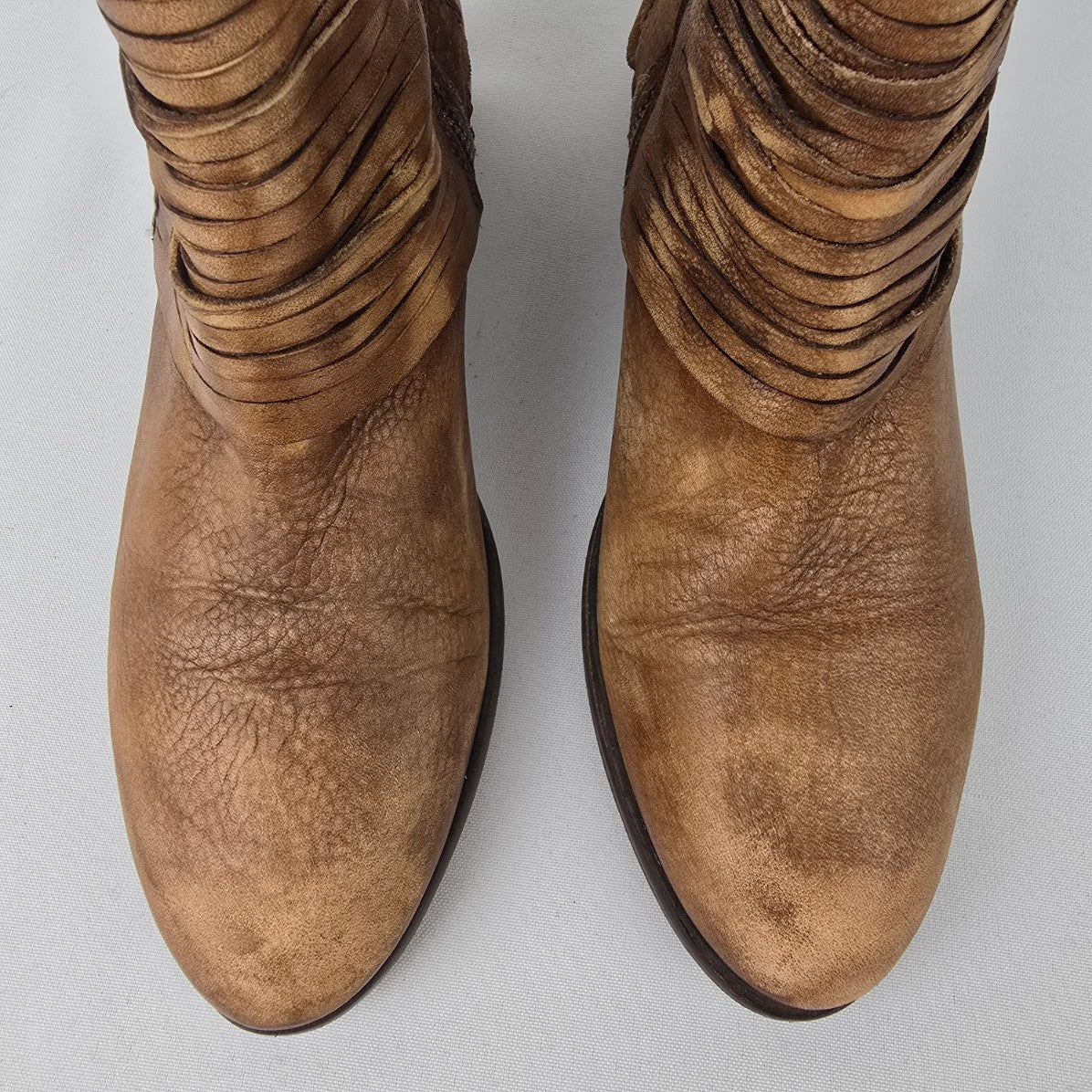 Veracruz Brown Strappy Ankle Boots Size 7