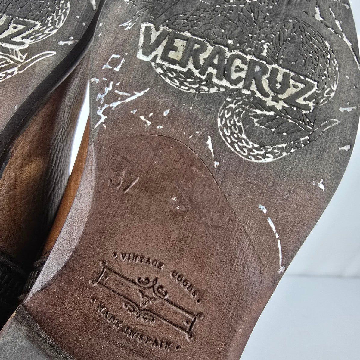 Veracruz Brown Strappy Ankle Boots Size 7