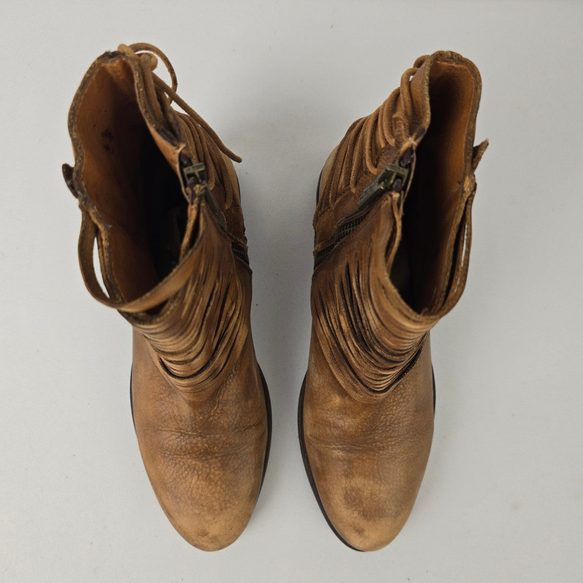 Veracruz Brown Strappy Ankle Boots Size 7