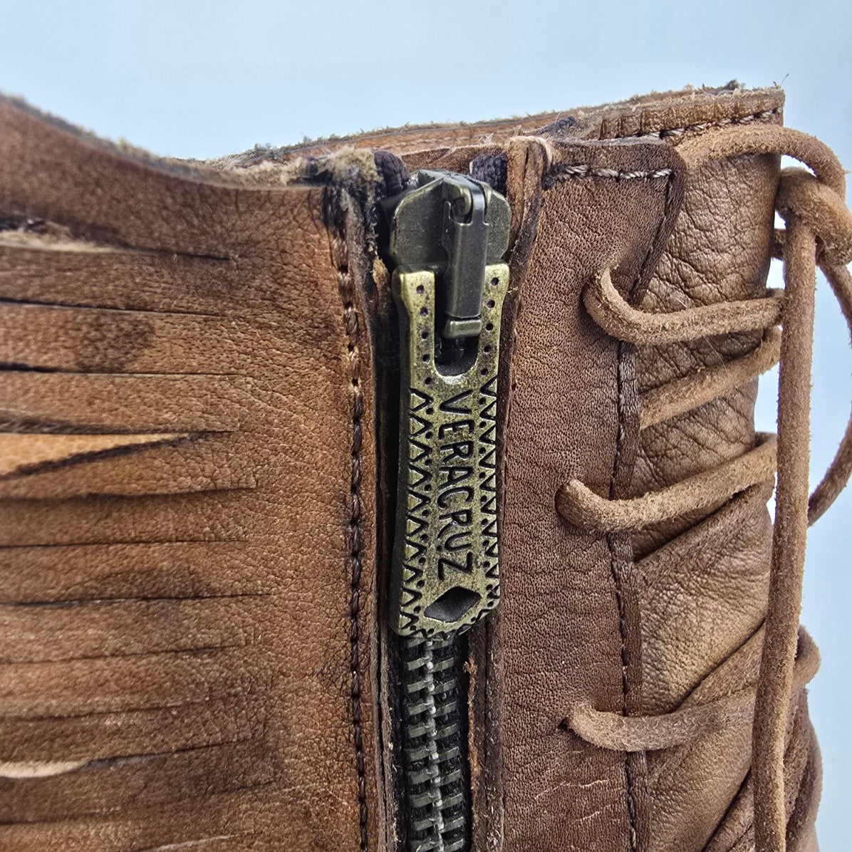 Veracruz Brown Strappy Ankle Boots Size 7