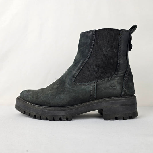 Timberland Black Suede Ankle Boots Size 9